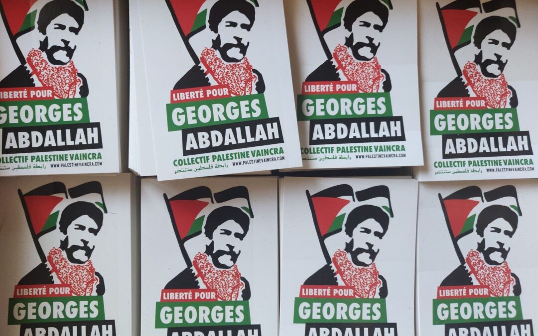 Autocollant « Liberté pour Georges Abdallah »