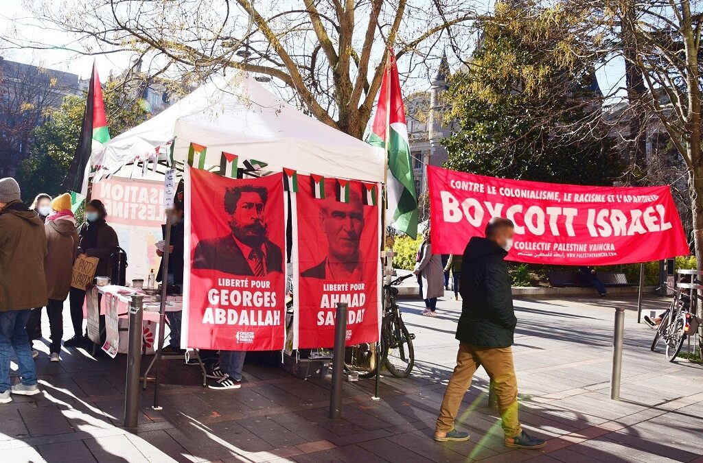 En centre-ville de Toulouse, un Stand Palestine en soutien à la libération d’Ahmad Sa’adat