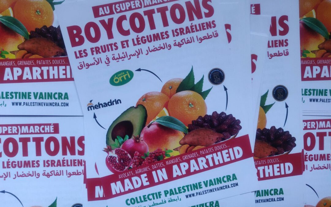 Flyers : « Boycottons les fruits et légumes israéliens »