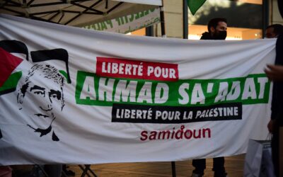 Solidarité avec Ahmad Sa’adat, leader de la résistance palestinienne, au cœur du centre-ville de Toulouse