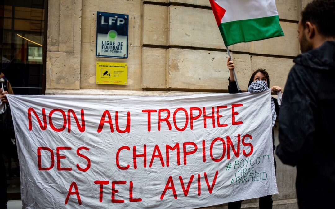 30 Juillet : Stand Palestine « Non au Trophée des Champions à Tel Aviv »