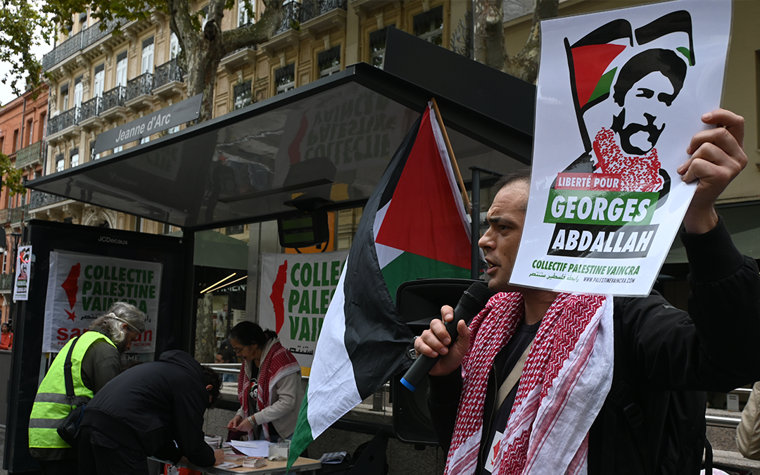 Samedi 30 septembre à Toulouse, rejoignez notre Info-Palestine en soutien à Georges Abdallah !