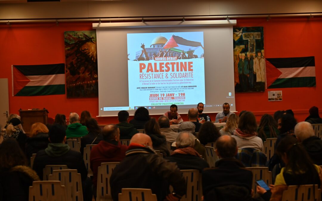 A Toulouse, une soirée réussie pour la libération d’Ahmad Sa’adat et de tous les prisonniers palestiniens