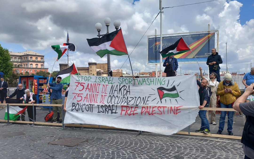 Naples se mobilise contre l’équipe cycliste ambassadrice de l’apartheid israélien