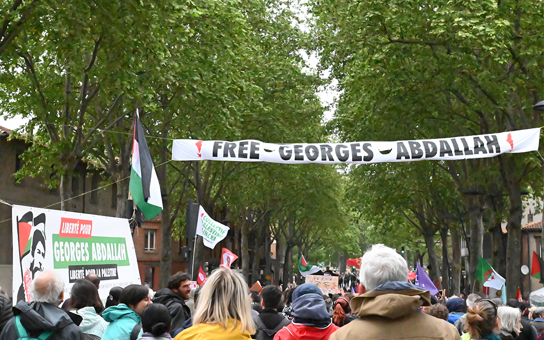 A Toulouse, un 1er Mai internationaliste en soutien à la libération de la Palestine et de Georges Abdalah