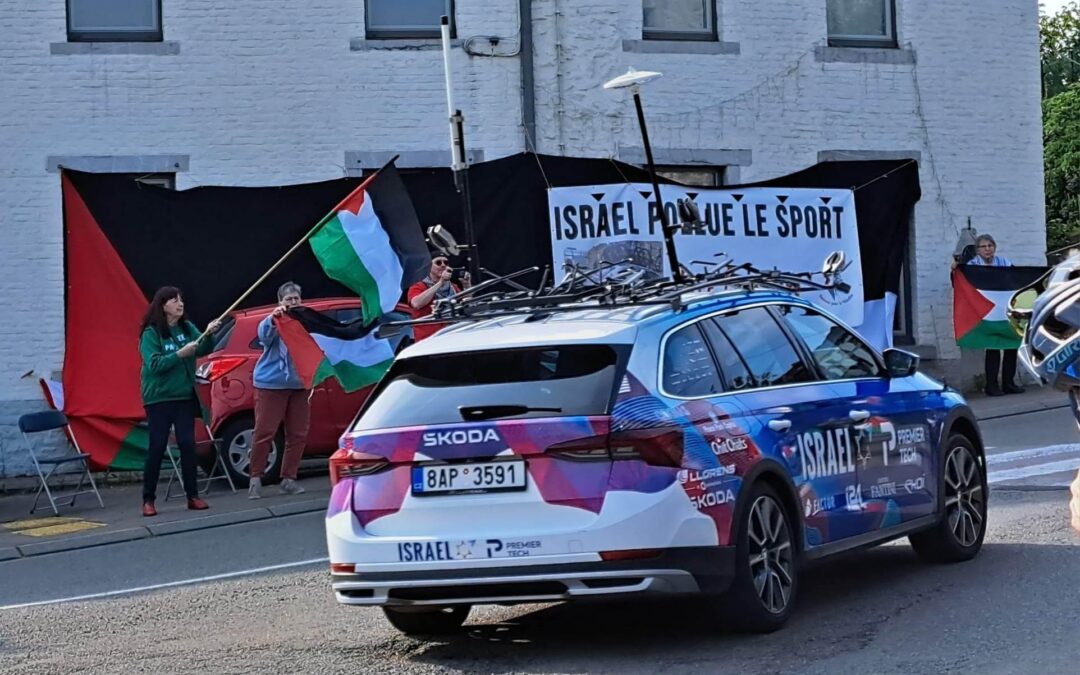 En Belgique, la mobilisation continue  contre le sportswhashing de l’apartheid israélien