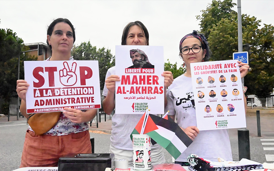 A Toulouse, solidarité avec Maher Al-Akhras et tous les prisonniers palestiniens