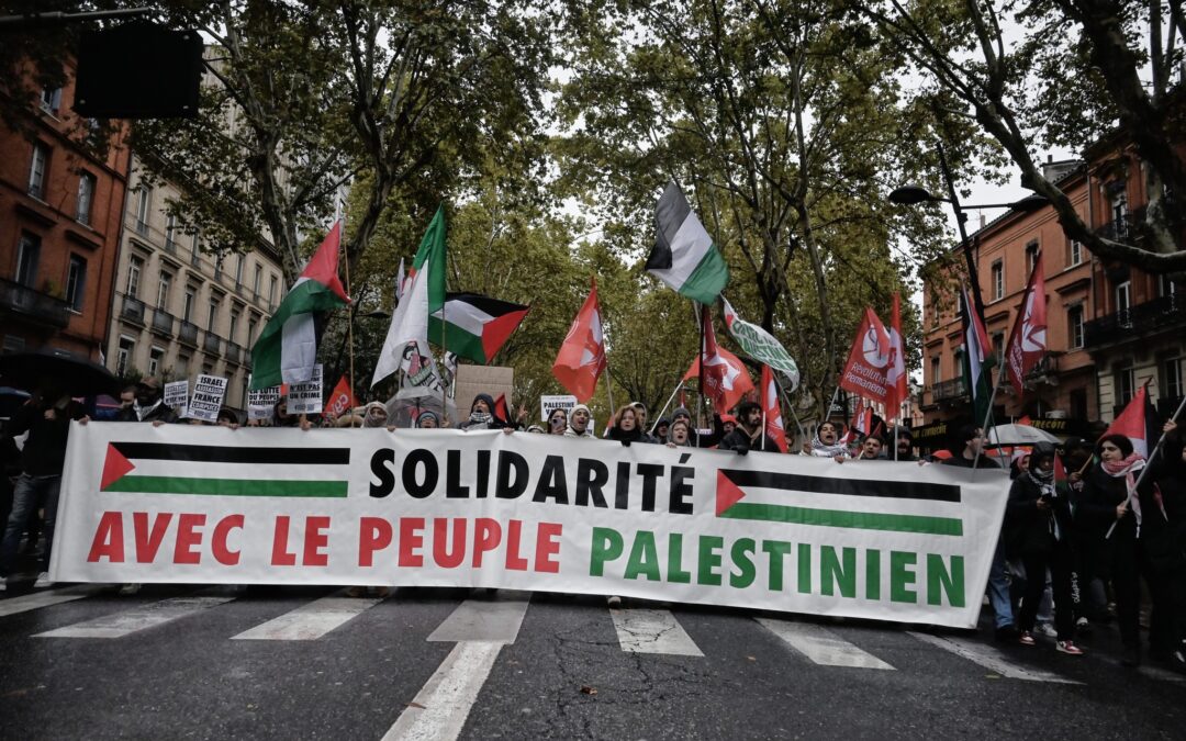 2000 personnes manifestent à Toulouse en soutien à la Palestine !