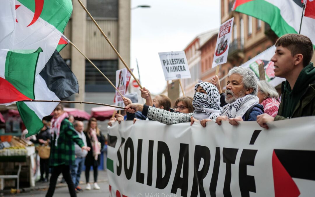 Cortèges, actions et projections : rejoins le Comité de soutien à la Palestine à Toulouse !
