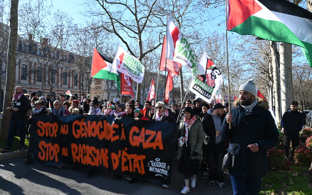 Samedi 3 février à Toulouse, rassemblement contre le génocide à Gaza et le racisme d’Etat