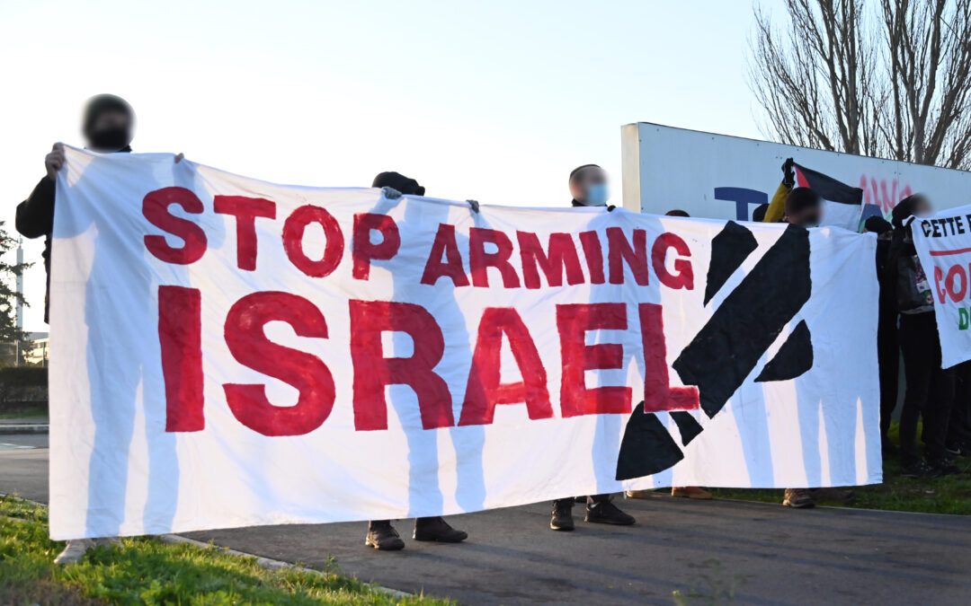 Dans plusieurs villes, mobilisation contre les marchands d’armes complices du génocide à Gaza