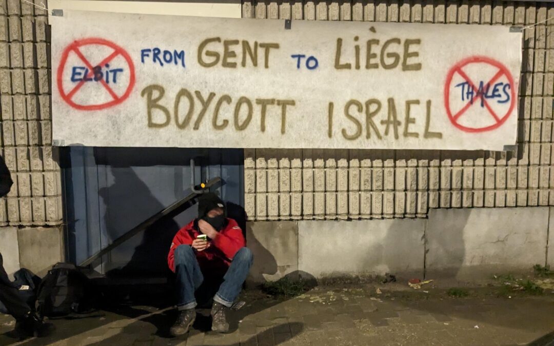 Mobilisation en Belgique contre les entreprises d’armement complices du génocide à Gaza