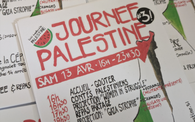 Samedi 13 avril à Toulouse, participez à la Journée Palestine #3 du Comité de soutien à la Palestine
